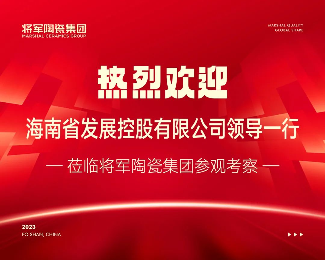 共筑美好丨海南省發展控股有限公司領導蒞臨大將軍瓷磚參觀考察